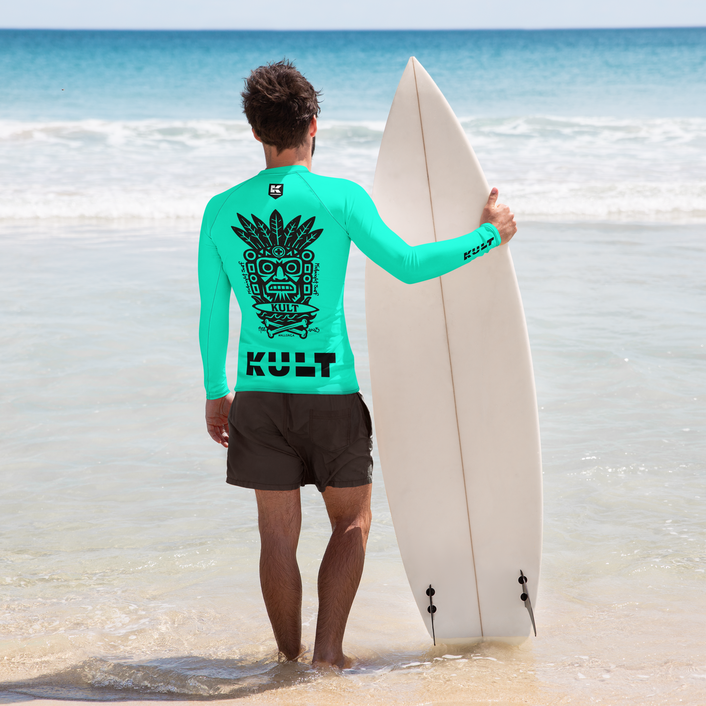 KULT TIKI Premium Men's Rash Guard - MINT