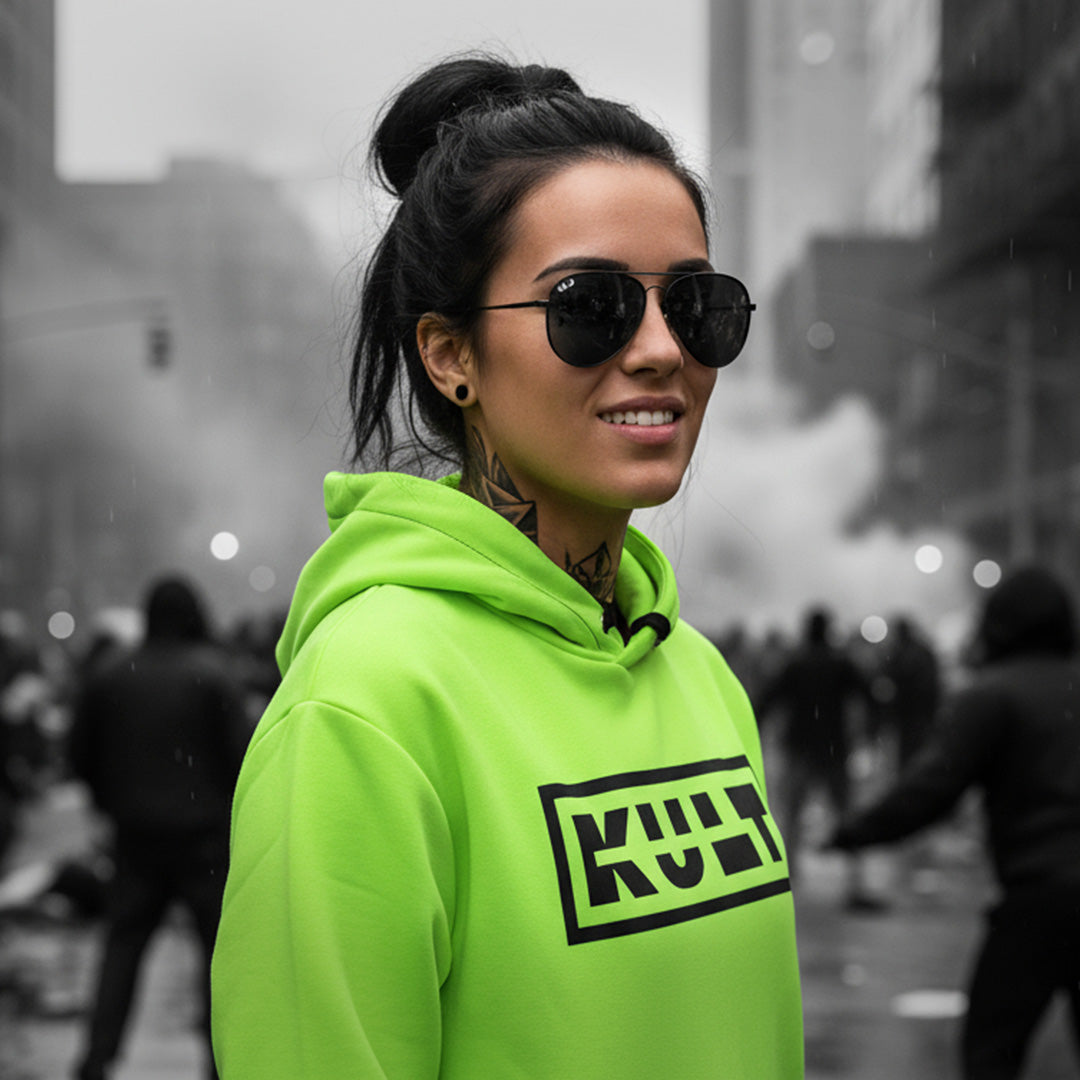 NEON Premium Hoodie - LIME – Unisex