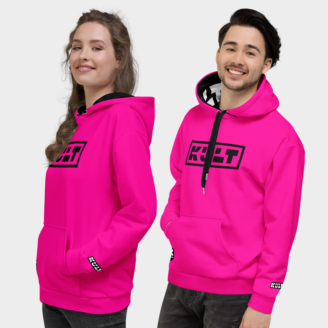 NEON Premium Hoodie - PINK – Unisex – Midnight Kult