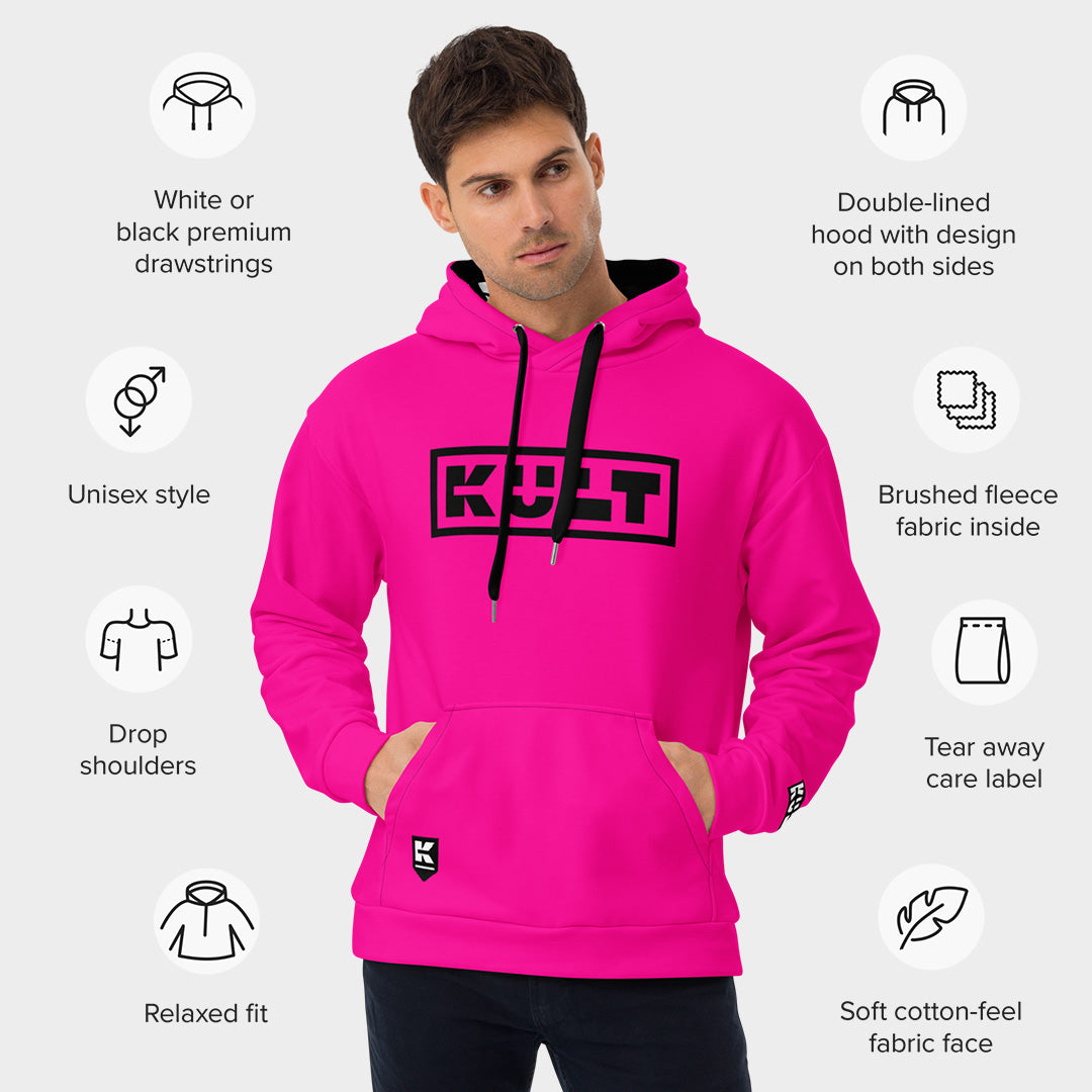 NEON Premium Hoodie - PINK – Unisex