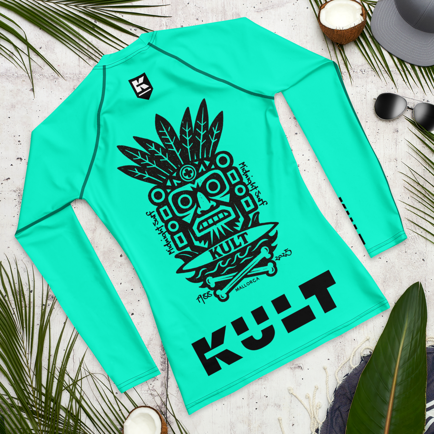 KULT TIKI Premium Men's Rash Guard - MINT