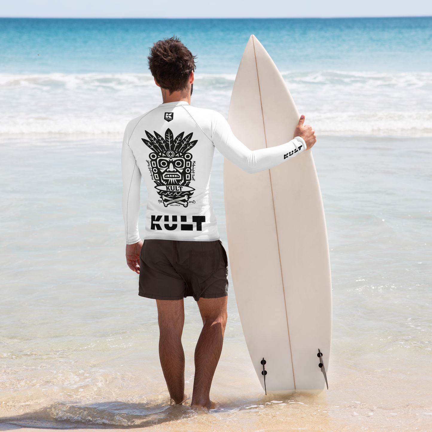 KULT TIKI Premium Men's Rash Guard - AVALANCHE