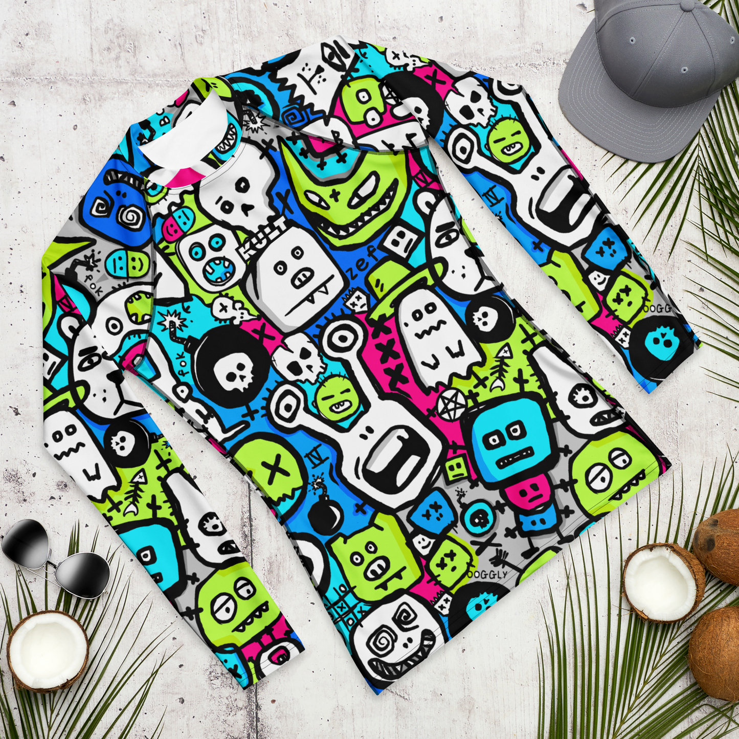 KULT. OOGGLY Premium Men's Rash Guard - HEAT