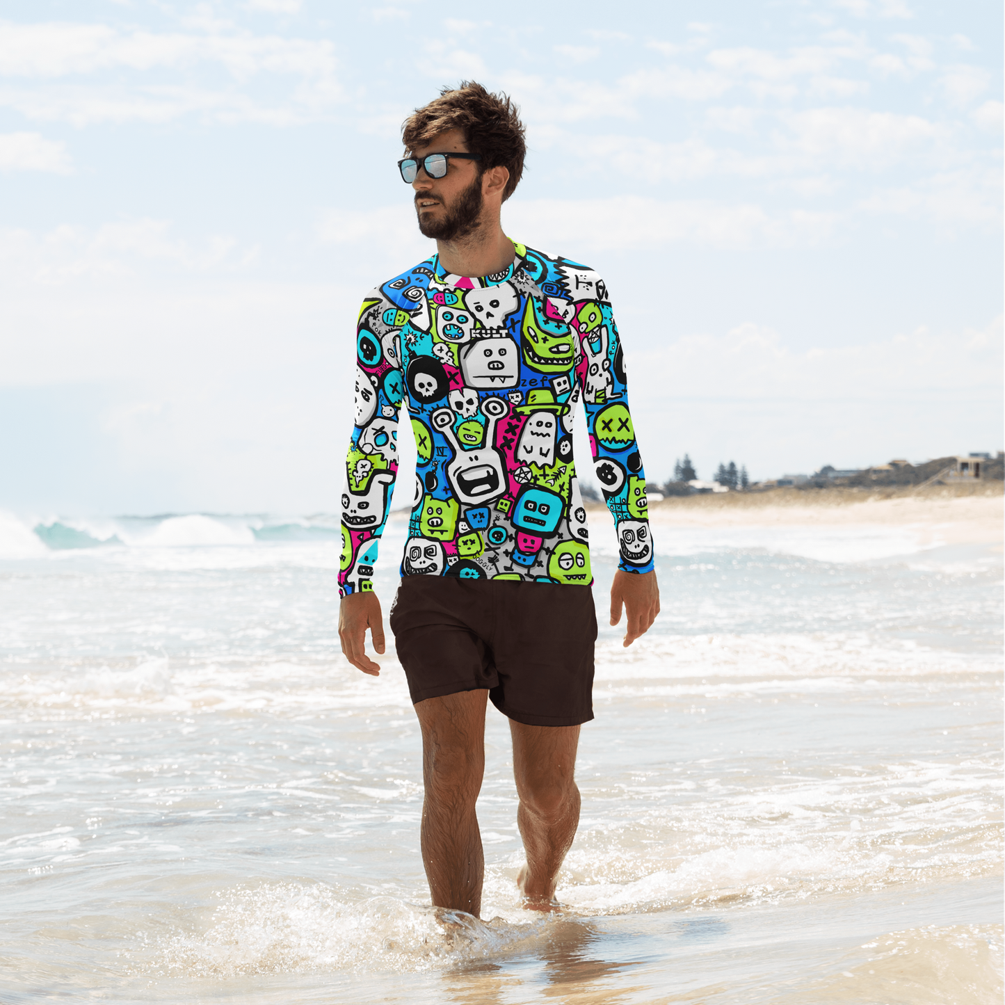 KULT. OOGGLY Premium Men's Rash Guard - HEAT