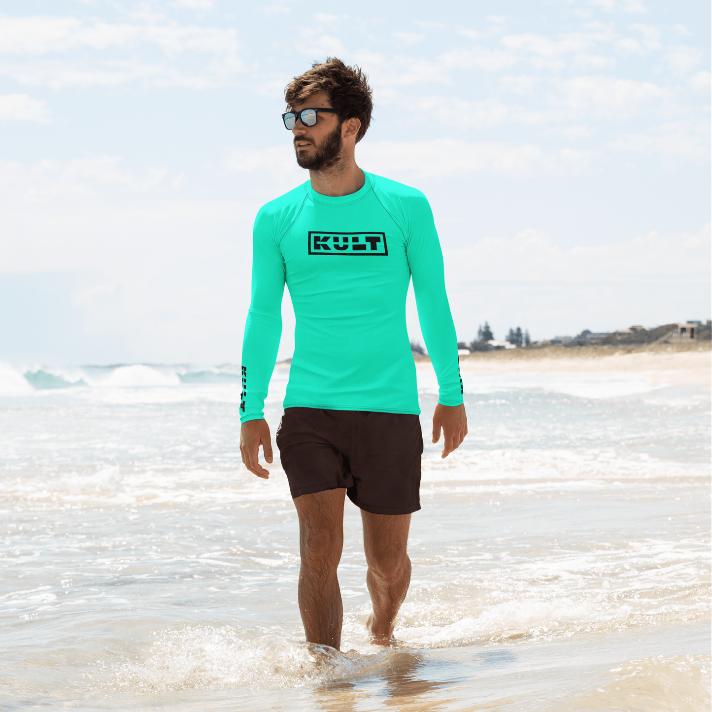 KULT TIKI Premium Men's Rash Guard - MINT